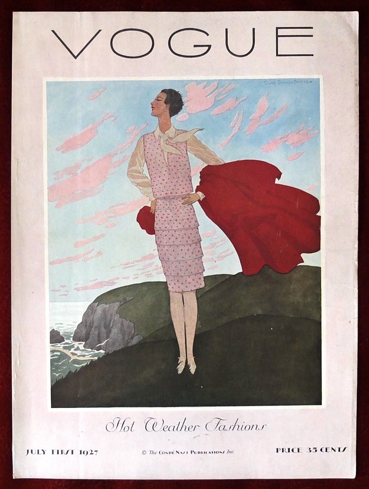 VOGUE ポスター 1927年 アールデコ　ヴィンテージ VOGUE ポスター 1927年 アールデコ ヴィンテージ 額縁
