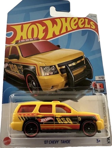 2024 🔥Hot Wheels 🛞 '07 Chevy Tahoe 7/10 HW First Response