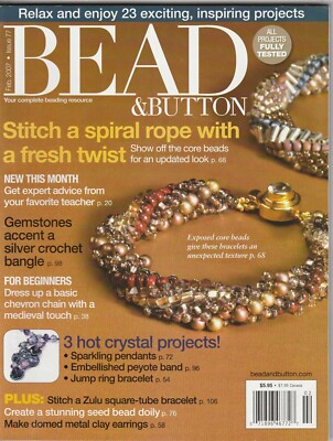 Bead & Button Magazine Relax& Enjoy 23 Exciting inspiring Projects February 2007