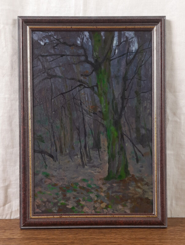 Forest Landscape, Dark Landscape, Original Oil Painting, Ukrainian Artist