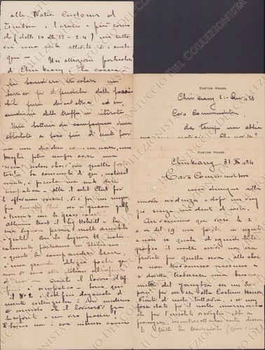1924 CHINKIANG Maritime Custom House Zhenjiang China Letters Battle description - Picture 2 of 2