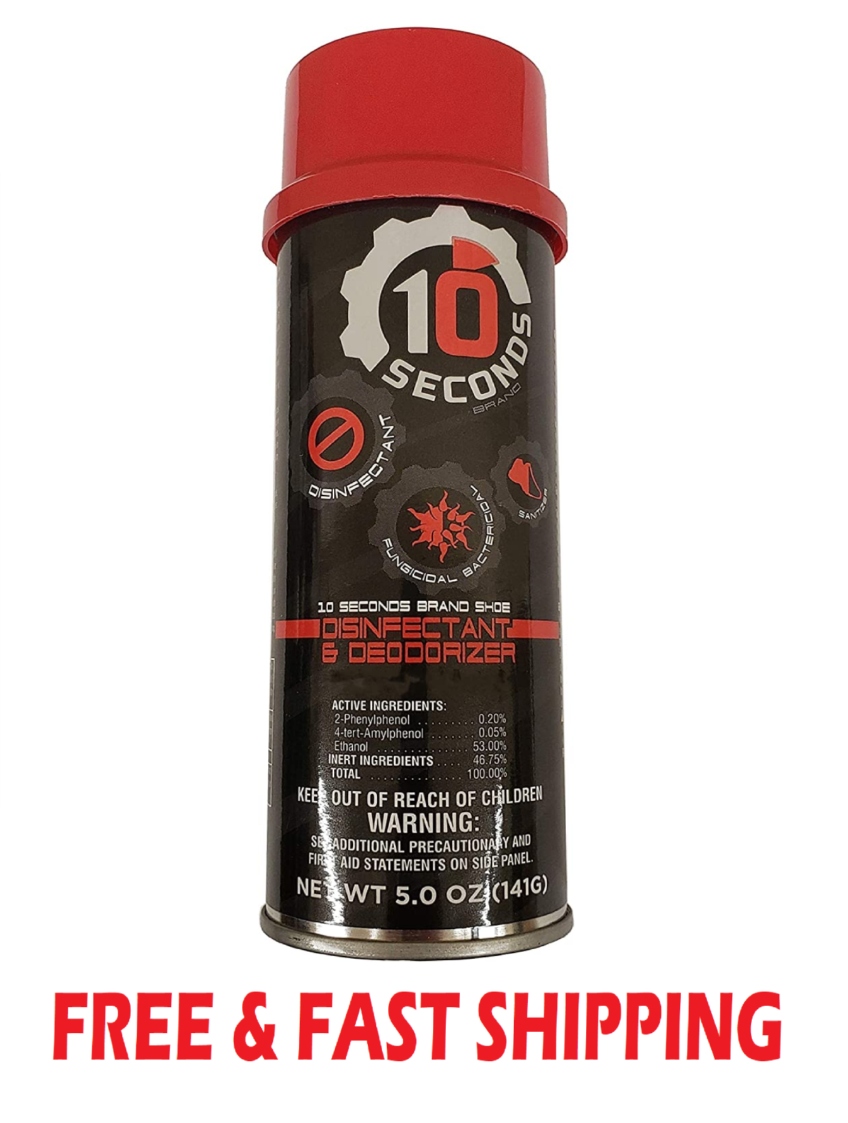 10 Seconds Bactericidal Shoe Disinfectant and Deodorizer Spr