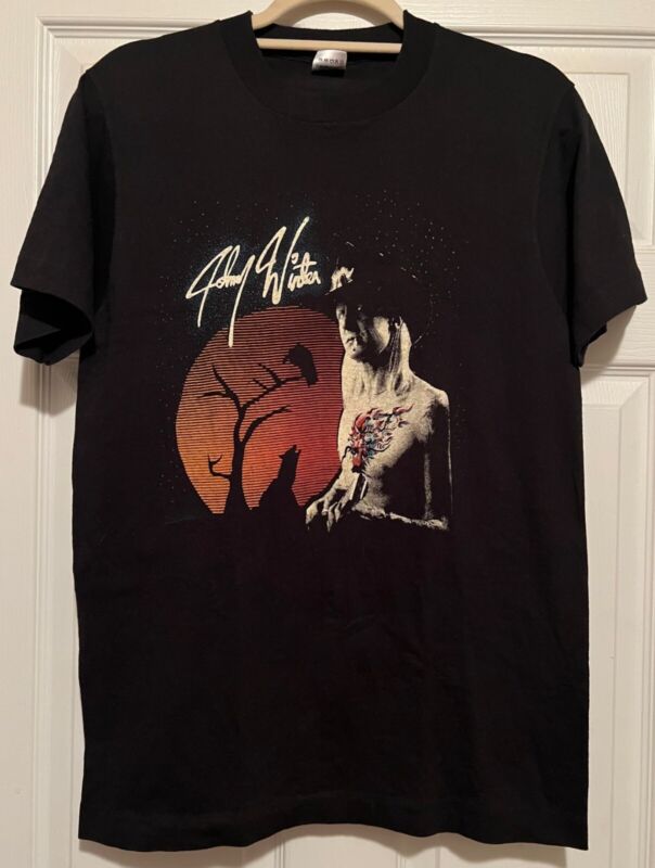 Johnny Winter - RARE concert t-shirt (Size Medium)