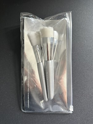 COSMEDIX Skincare Cleansing Brush & Dual-Sided Silicone Mask Applicator Set 2pcs