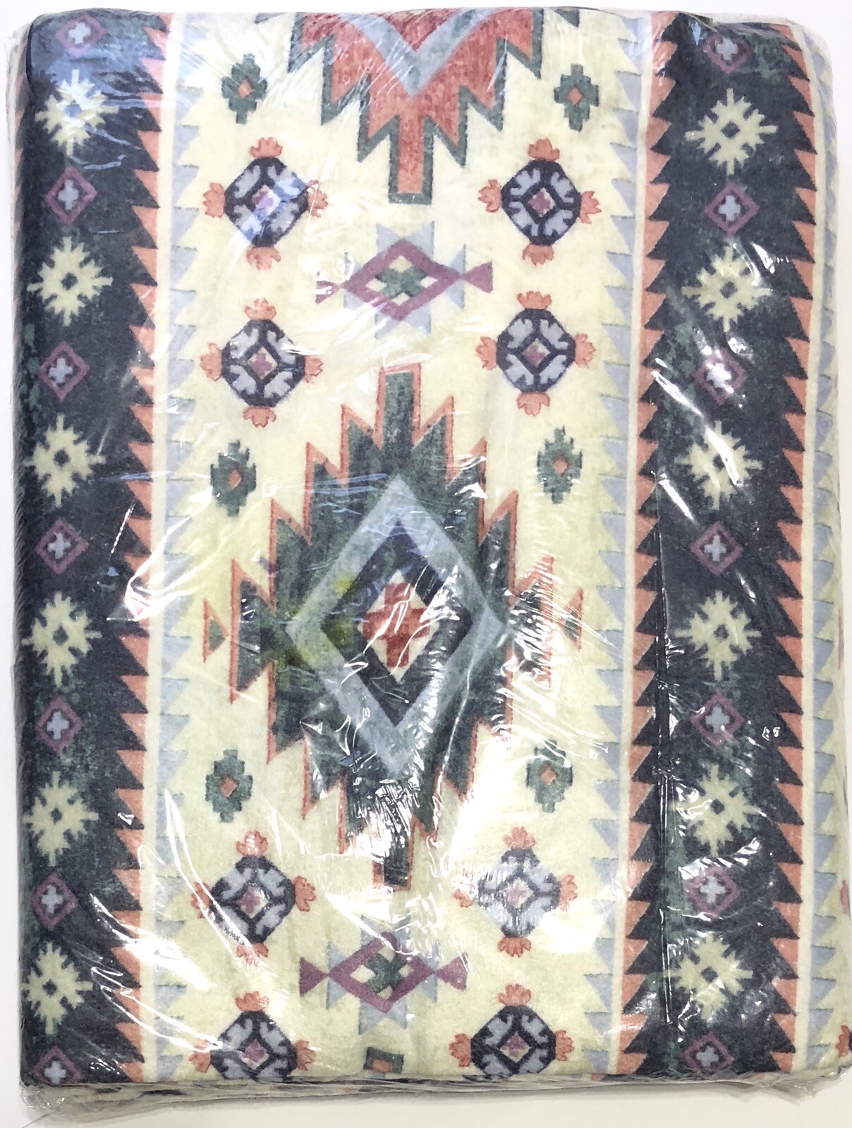 OWEN Vintage Queen/King Aztec Tahoe Blue Blanket  ~ 102