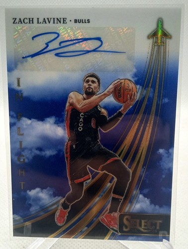2023-24 Panini Select - In Flight Signatures Blue Prizm #IFS
