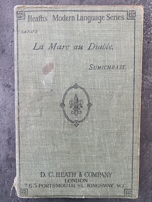Antique Book La Mare Au Diable, By George Sand