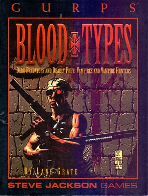 JDR RPG JEU DE ROLE / GURPS BLOOD TYPES