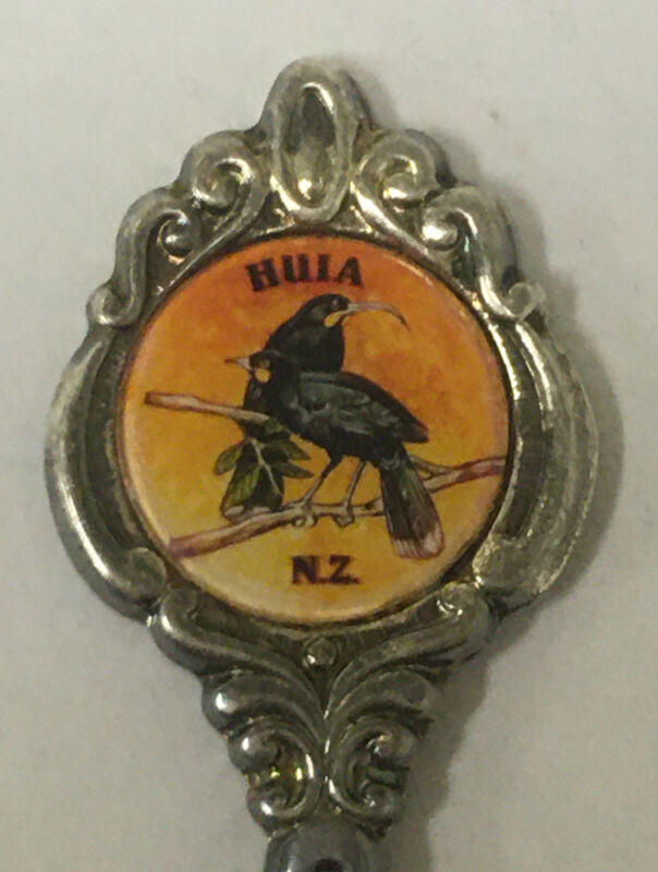 Vintage Souvenir Spoon Collectible Huia New Zealand