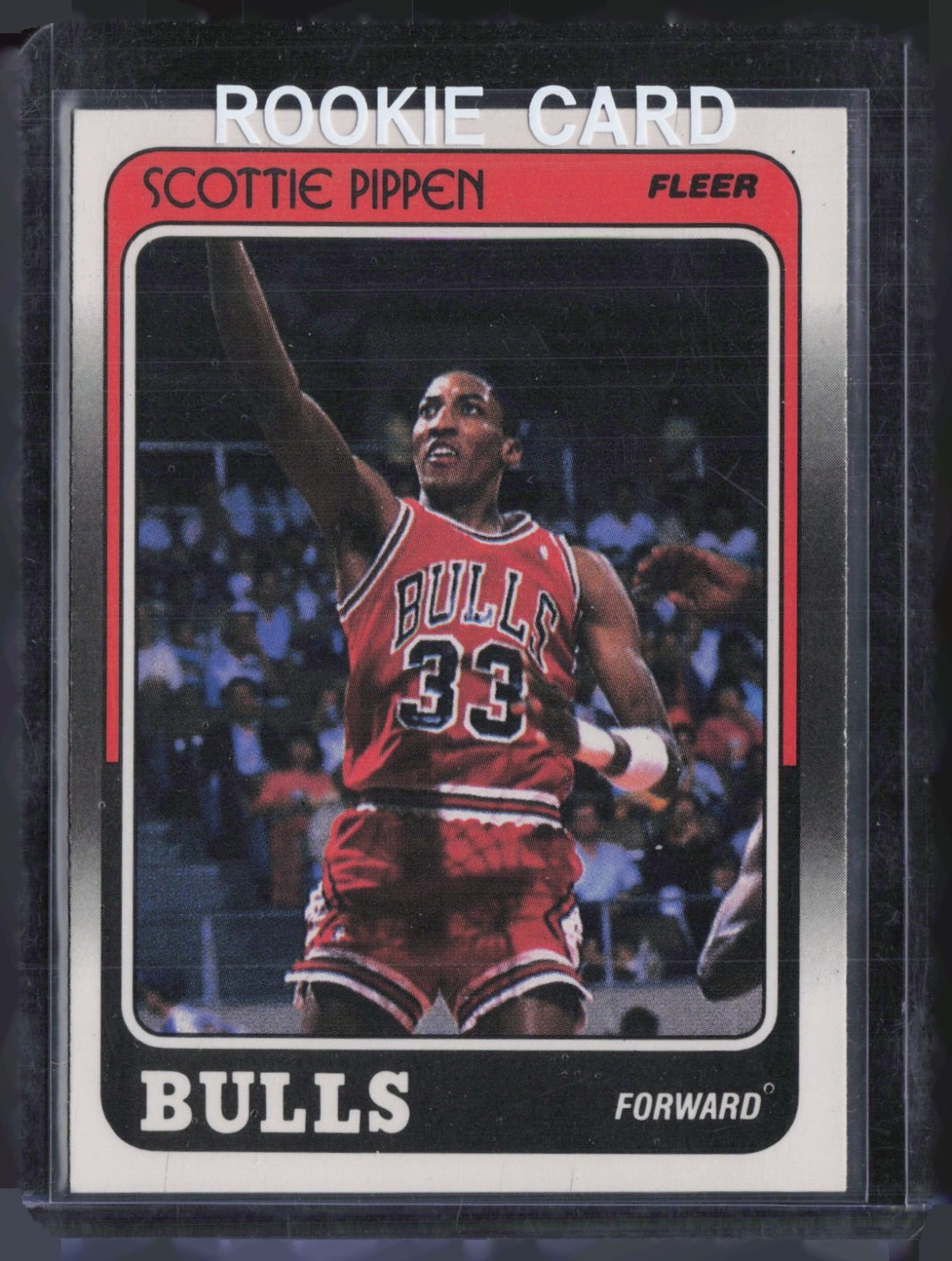 1988 Fleer #20 Scottie Pippen Name Misspelled as Pippin on Back RC Rookie #1