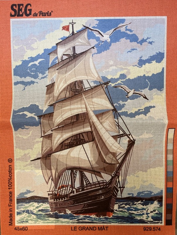 @@*Superbe Canevas Neuf *60x45cm* Seg  Avec Ref-Le Grand Mat****@@