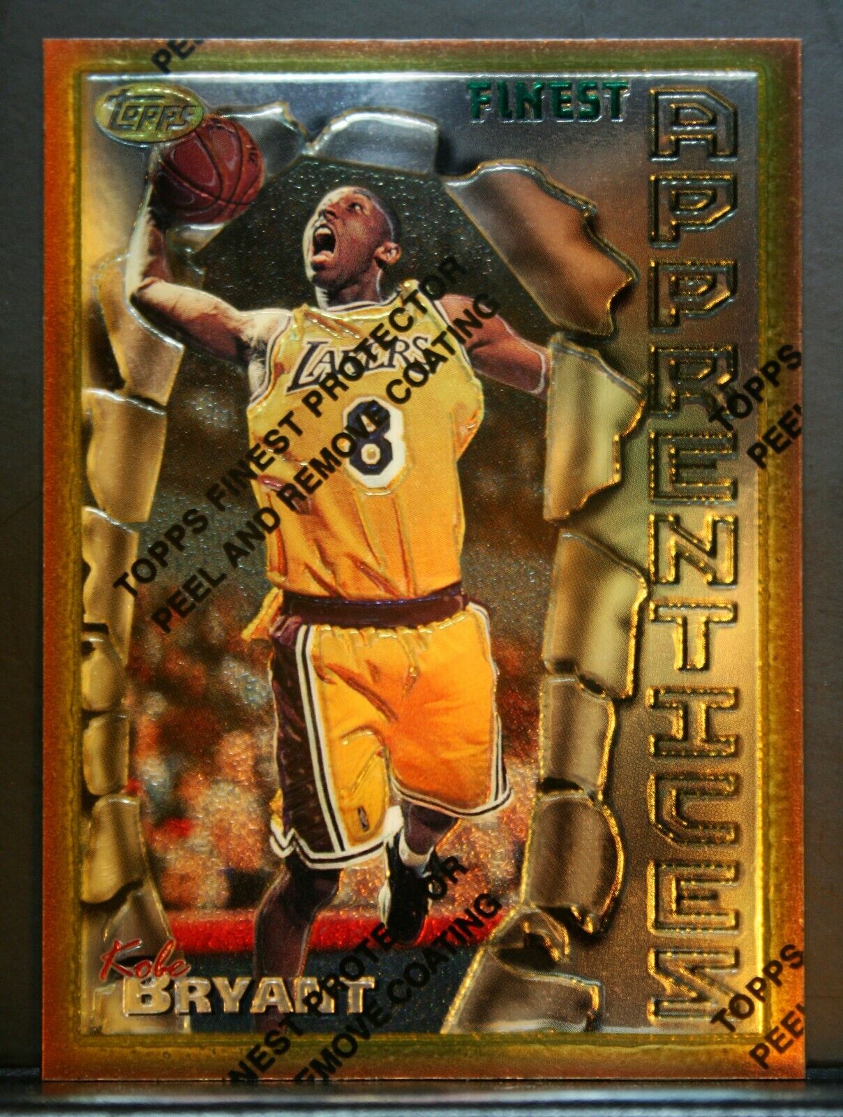 1996 Topps Finest W/Coating Kobe Bryant #74 Rookie RC Lakers 1996 Topps Finest W/Coating Kobe Bryant #74 Rookie RC Lakers