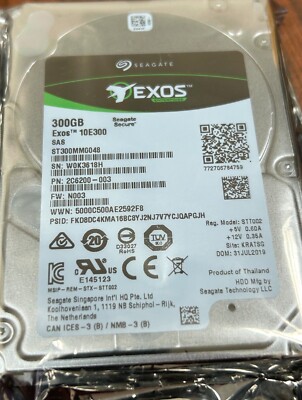 Seagate Exos 300GB 2.5'' 10K SAS 12GB Internal Hard Drive (ST600MM0009)
