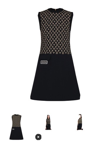 【Louis Vuitton】sleeve plunge neck mini dress【ランク:A】 $_12.JPG?set_id=880000500F