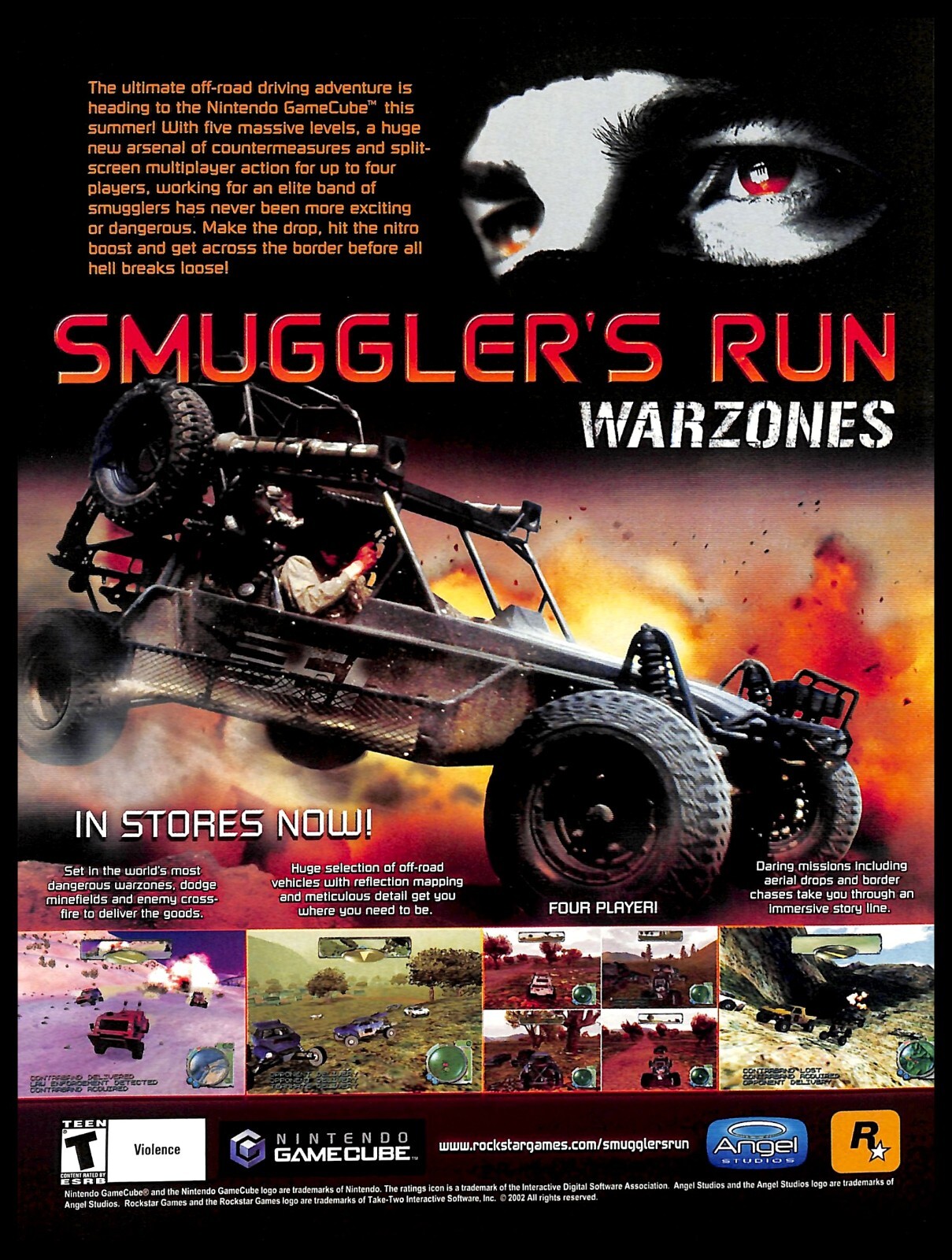 ニンテンドーゲームキューブ - GC★SMUGGLER&#39;S RUN WARZONES 海外版 Nintendo Gamecube Smuggler's Run Warzones Case And Manual No