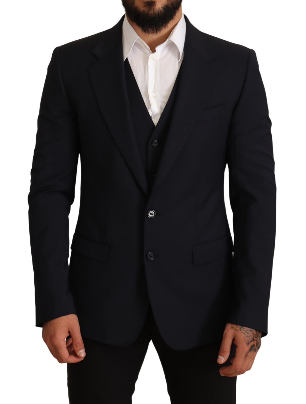 DOLCE & GABBANA Blazer Suit Jacket MARTINI Blue 2 Piece EU50