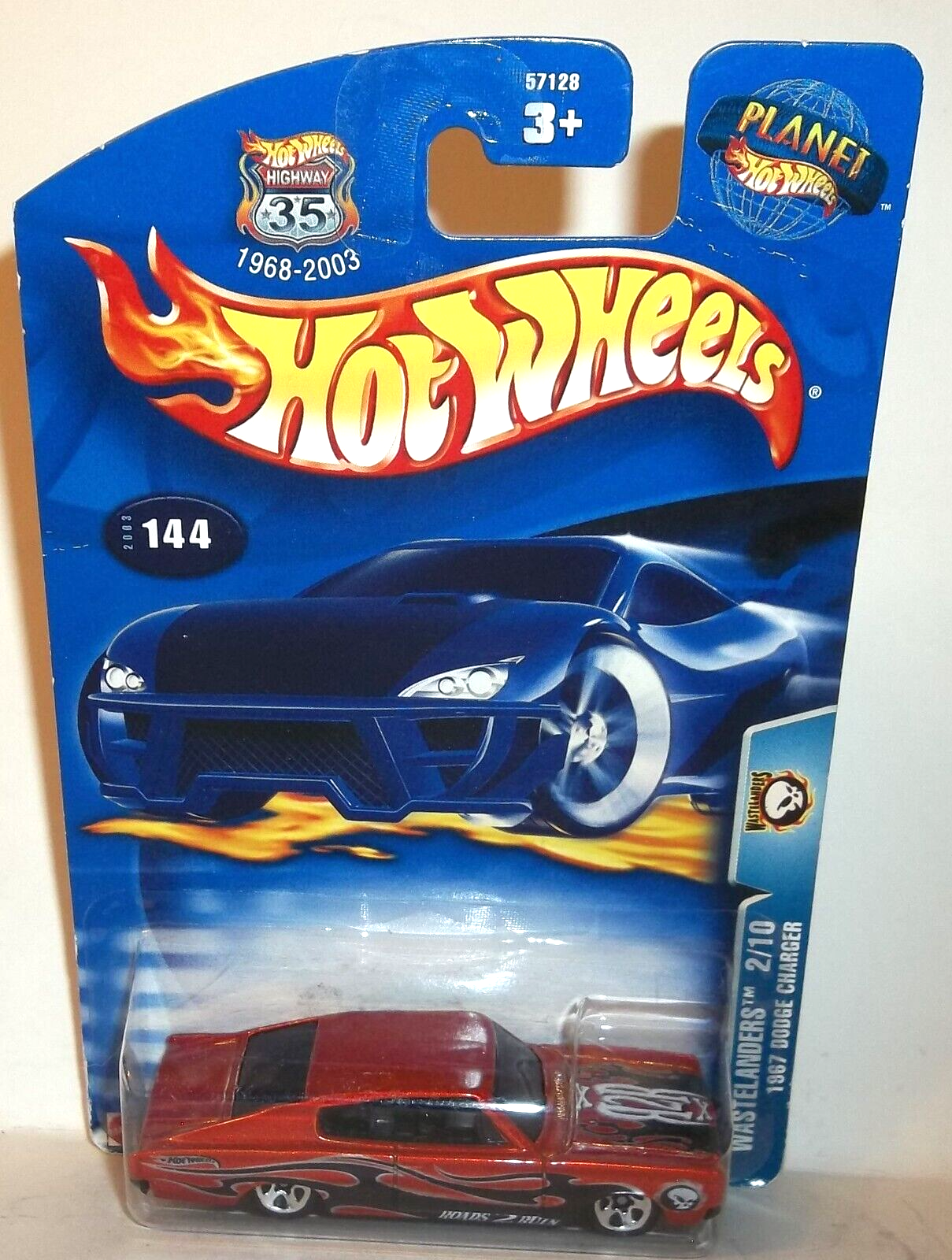 2003 HOT WHEELS 1:64 HW WASTELANDERS 2/10 ORANGE 1967 DODGE