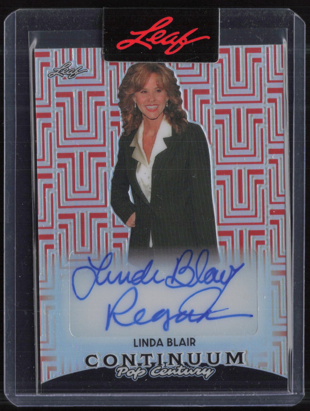 2023 Leaf Pop Century Continuum Red Linda Blair 4/49 Auto Autograph