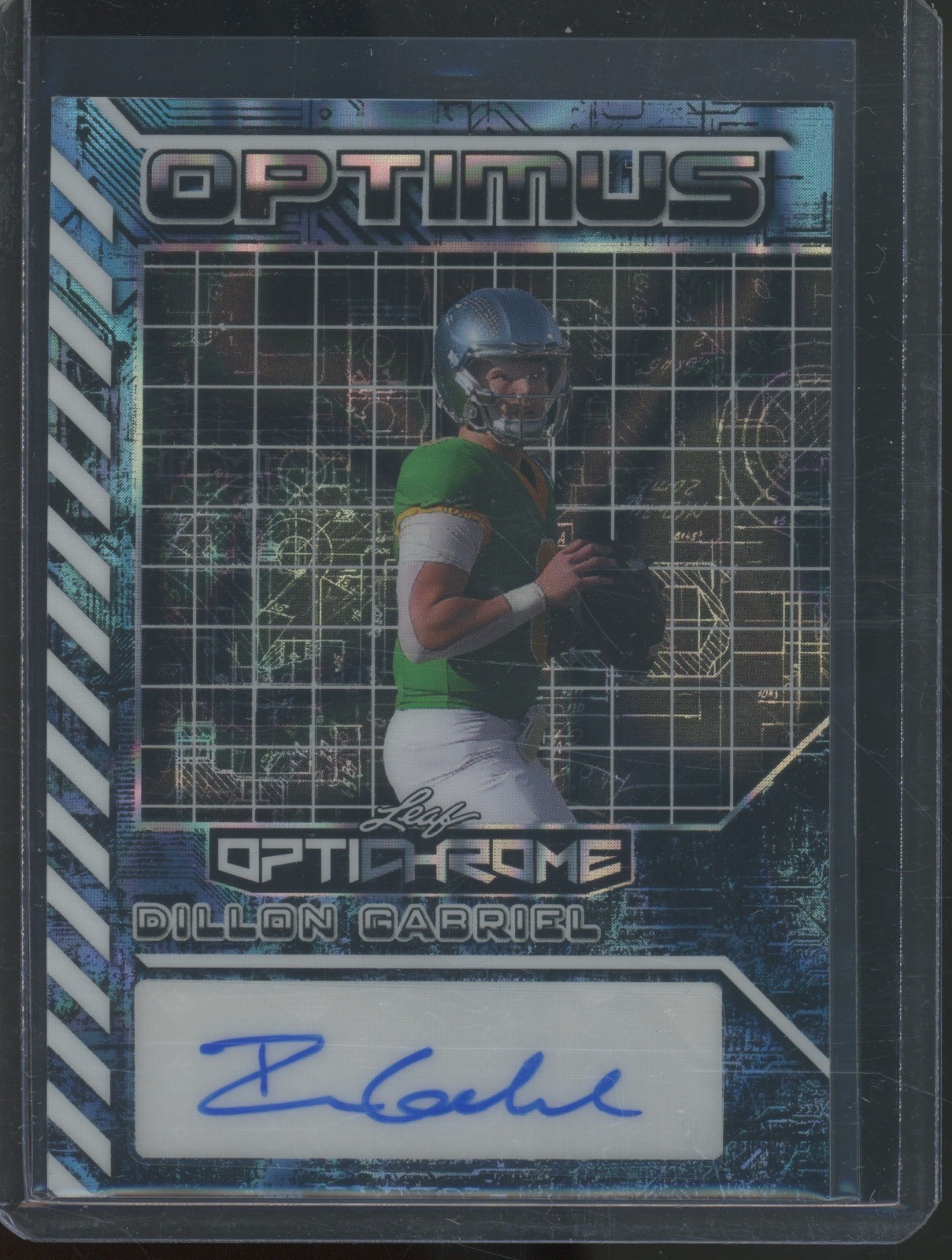 2025 Leaf Optichrome Optimus Lava Platinum Dillon Gabriel 4/7 Auto Autograph