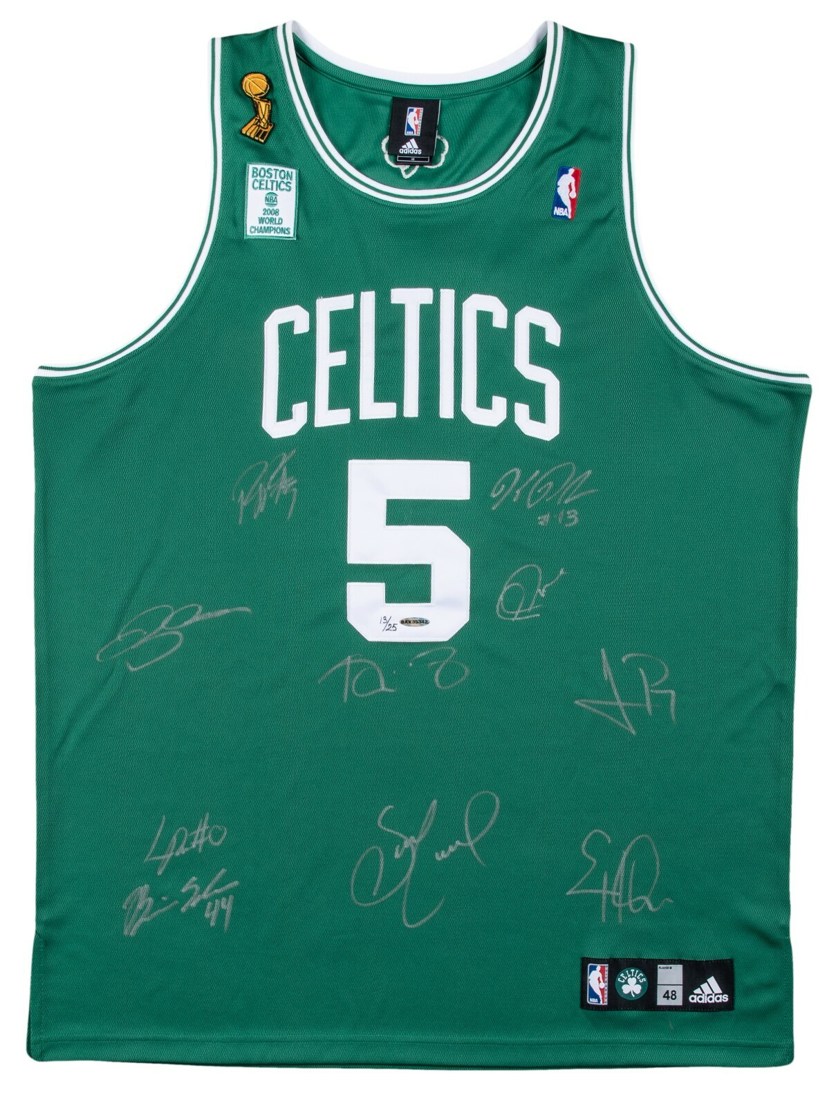 プ*い様 NBAユニフォーム Boston Celtics Kevin Garn Kevin Garnett Boston Celtics Autographed Mitchell & Ness