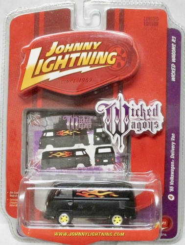 2008 JOHNNY LIGHTNING WICKED WAGONS R3 '65 VOLKSWAGEN DELIVERY CAN BLACK