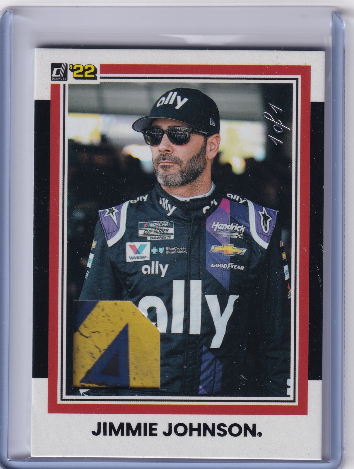 Jimmie Johnson 2022 Panini Donruss Black Retro 1981 Relics