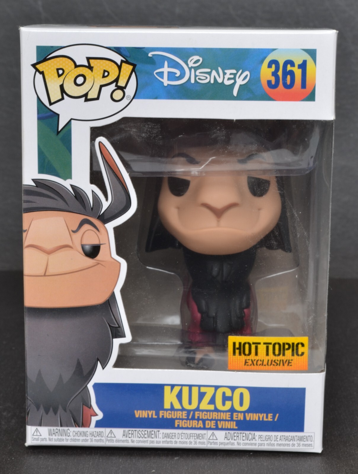 Funko Pop 'Disney' KUZCO LLAMA Figure #361 NRFB Hot Topic