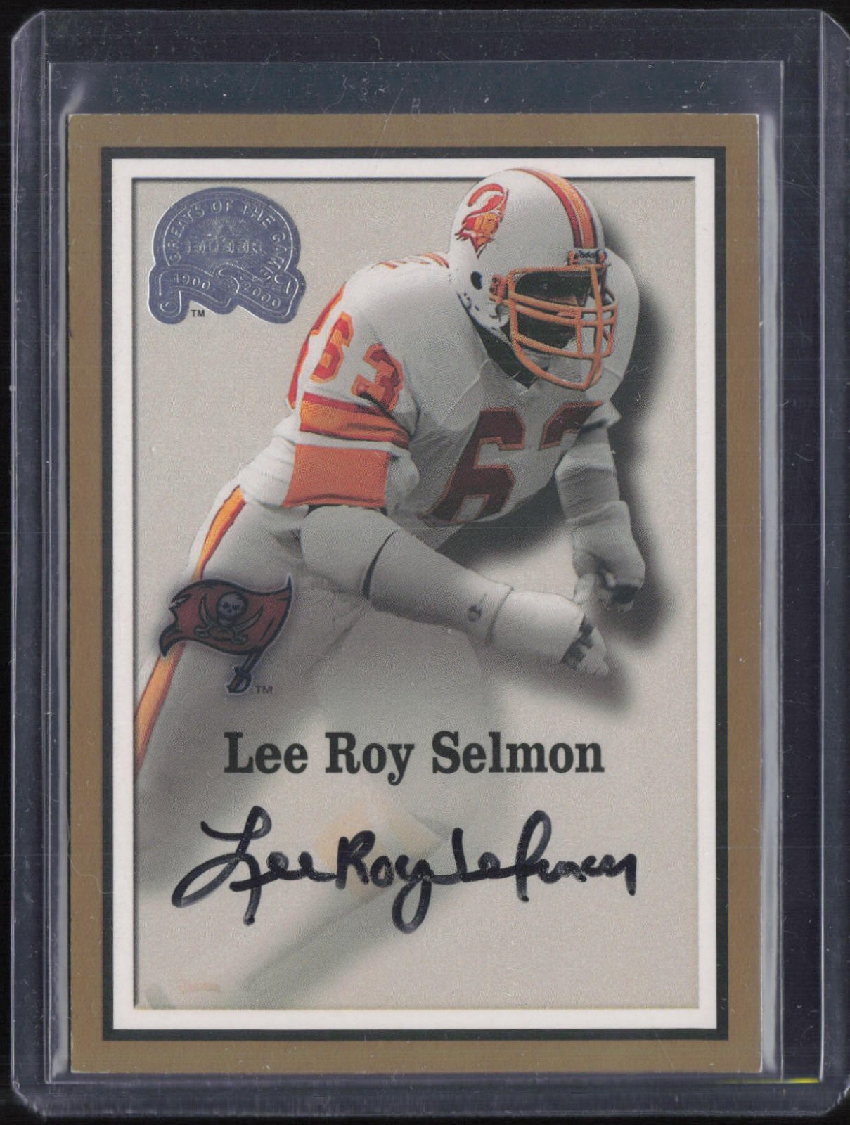 2000 Fleer Greats Of The Game Lee Roy Selmon Auto Autograph