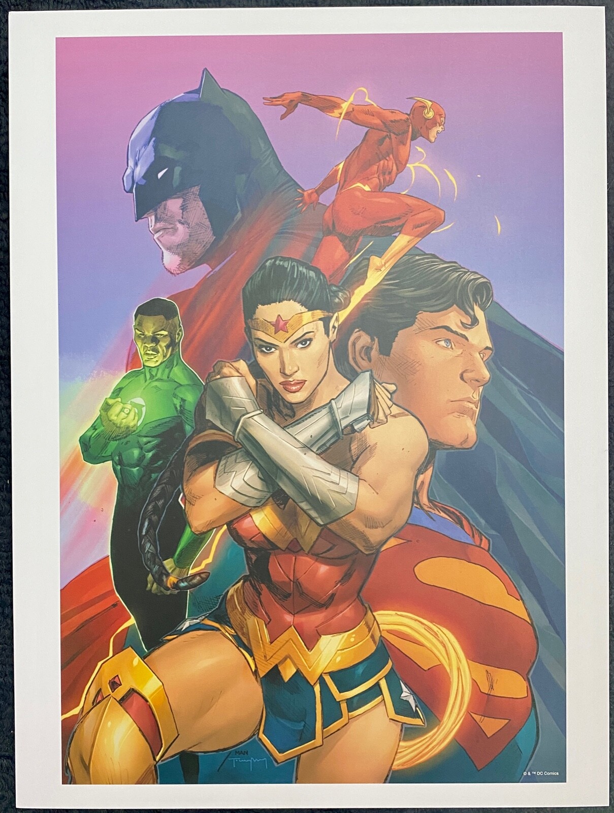 Wonder Woman, Superman, Batman, Green Lantern, Flash by Clay