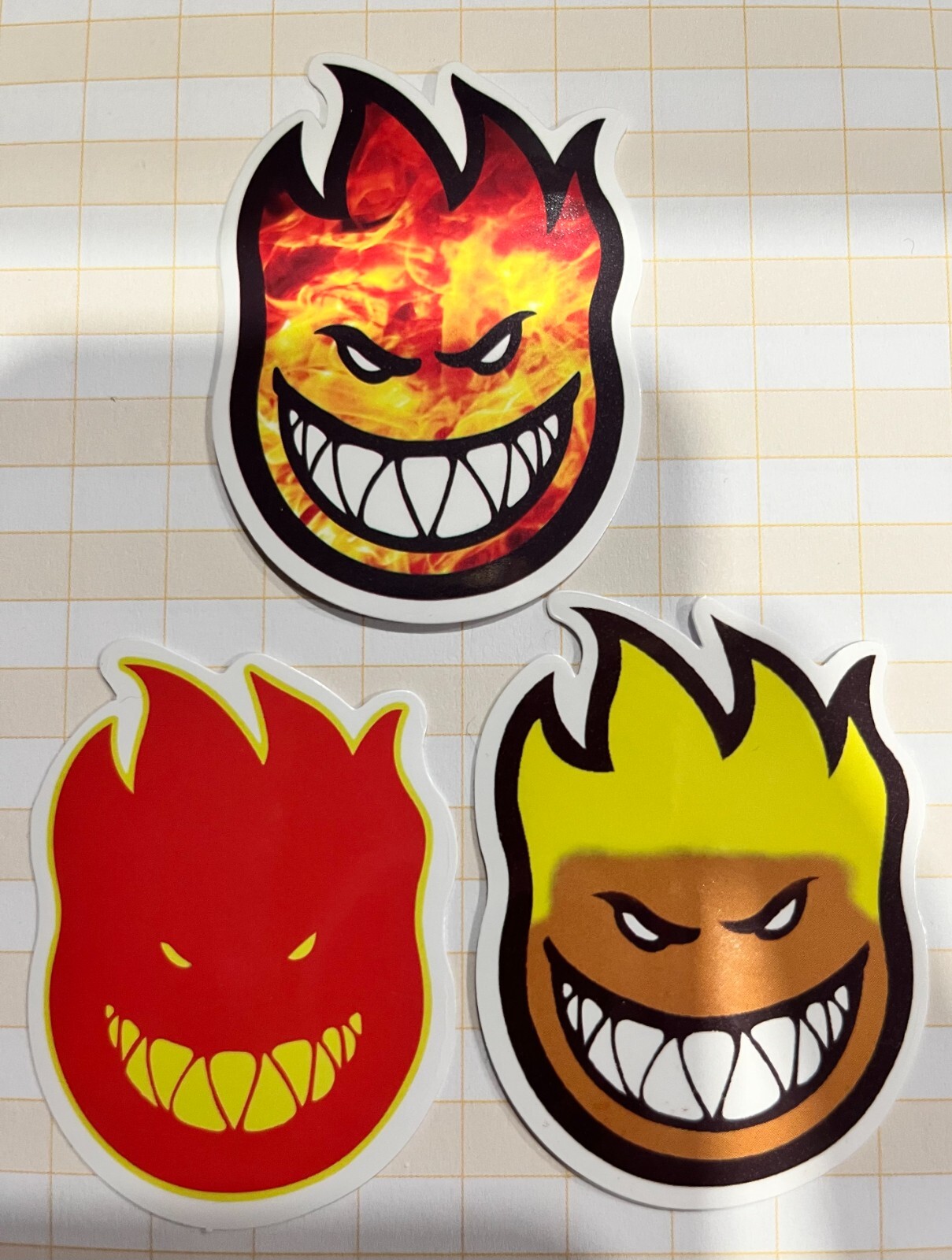 美品　ブリストル　bristol FIRE FLAME BIG LOGO M SPITFIRE Wheels Grey Evil Smile Fire Flame Face OG Vintage