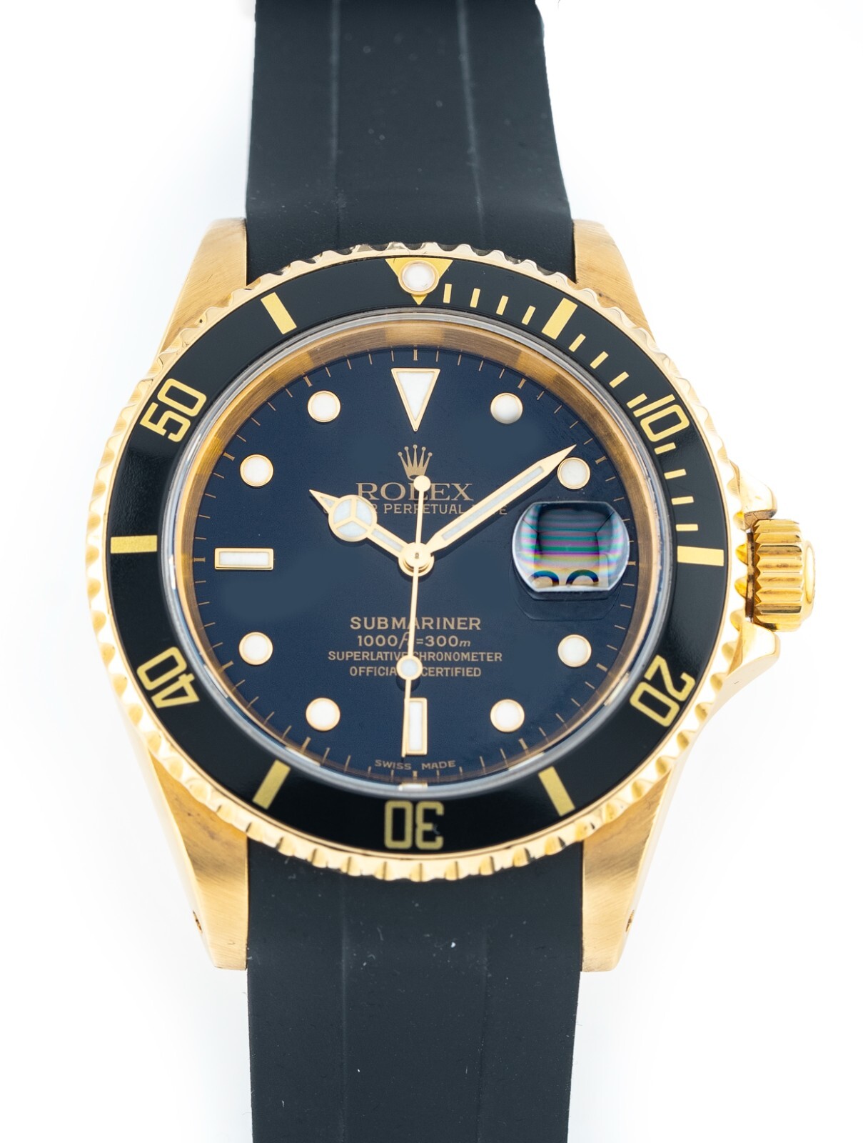 ROLEX Geneve ブラックダイヤル 金属ベルト ROLEX OYSTERDATE Re.6694 Black Gilt Dial – TIMEANAGRAM