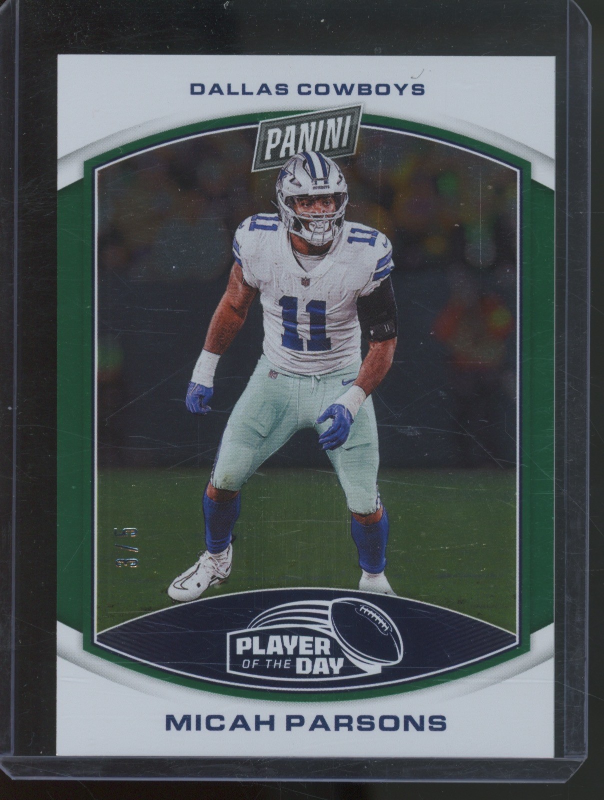 2023 Panini Player Of The Day Green #4 Micah Parsons 3/5