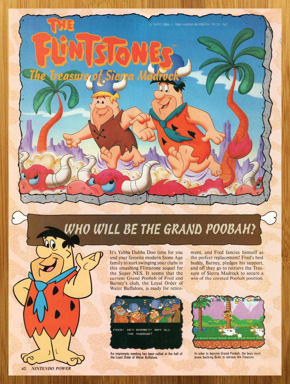 1994 The Flintstones: Treasure of the Sierra Madrock SNES 1994 The Flintstones: Treasure of the Sierra Madrock SNES