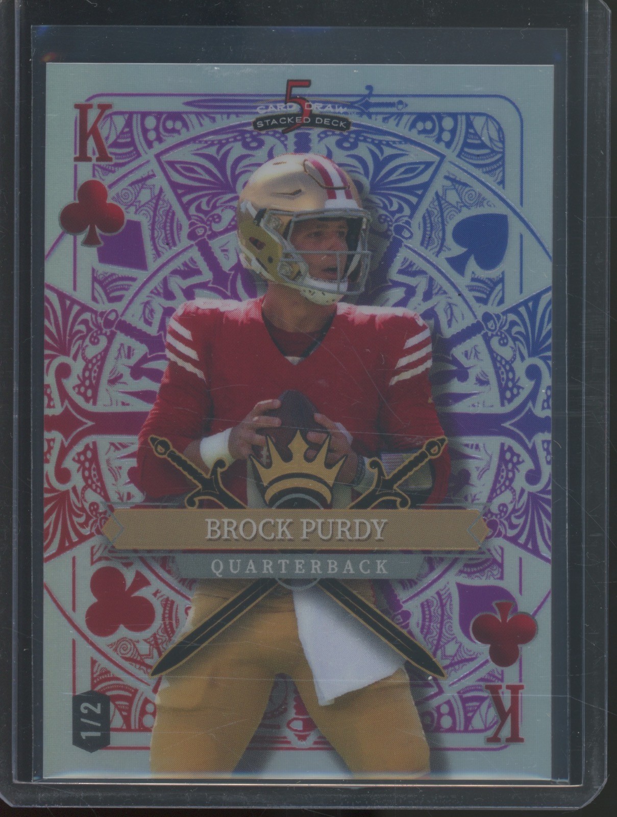 2024 Wild Card 5 Card Draw Stacked Deck Brock Purdy 1/2