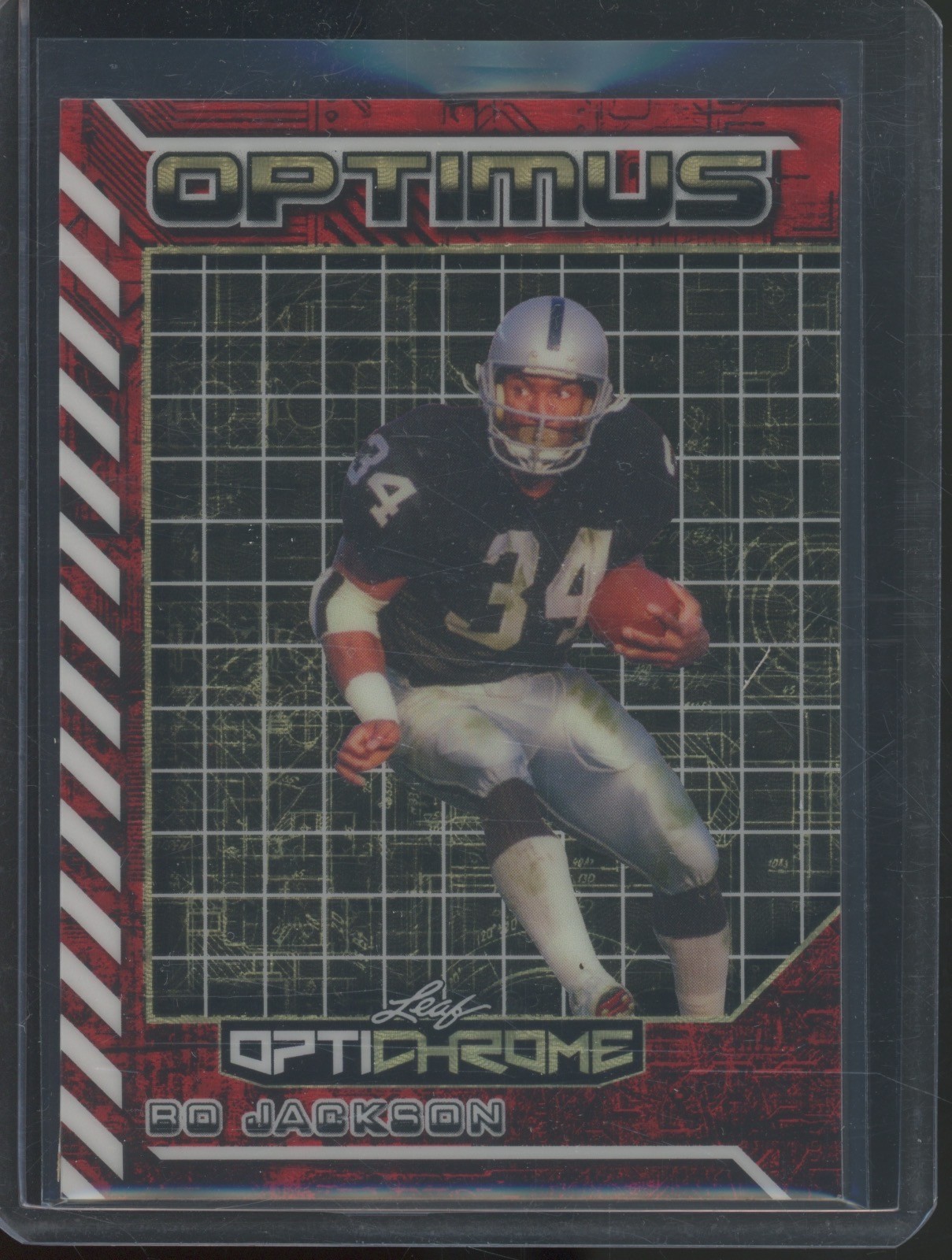 2025 Leaf Optichrome Optimus Red Flood Bo Jackson 1/1