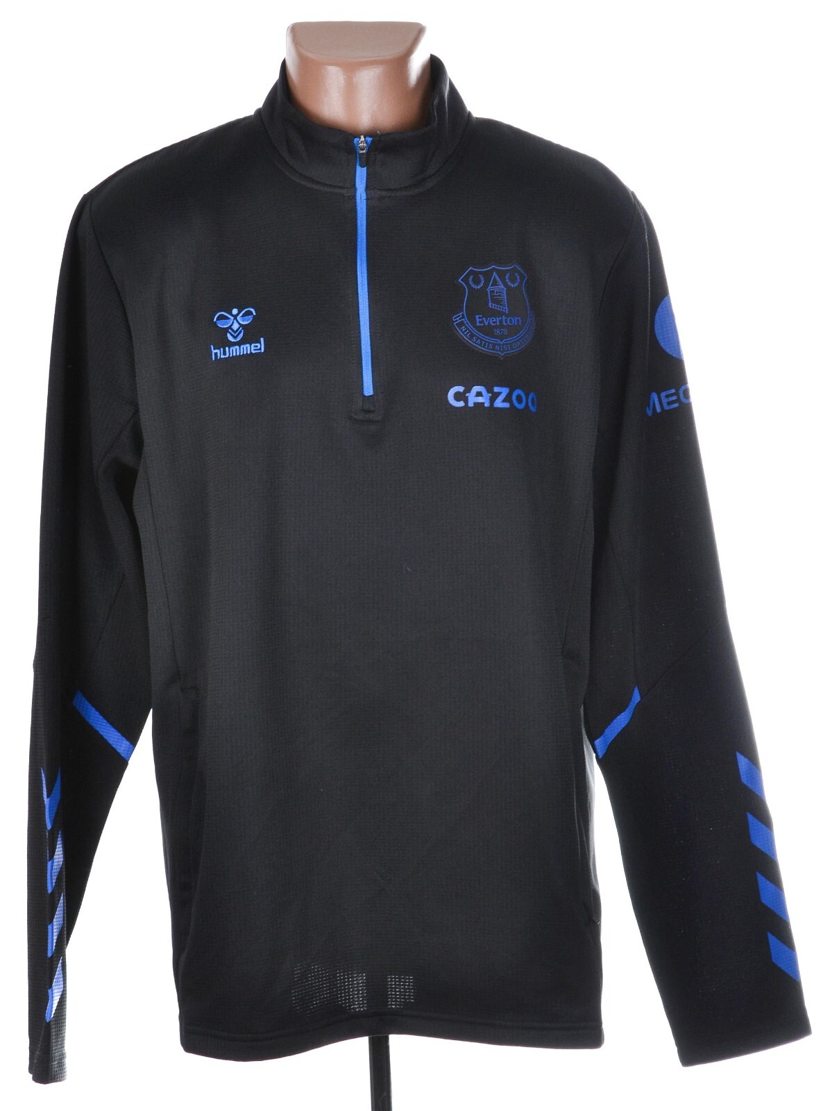 hummel - エバートン　20-21 トレーニングウェア EVERTON 2020/2021 FOOTBALL 1/3 ZIP TRAINING TOP JERSEY