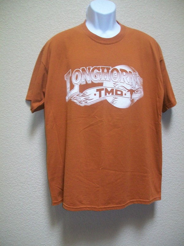 texas longhorns mens short sleeve t-shirt size xl