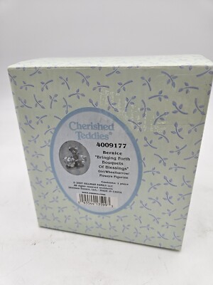 Cherished Teddies BERNICE Figurine 4009177 Bringing Forth Bouquets of Blessings