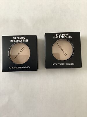 2X Mac Satin Eyeshadow SHROOM (Satin) - Full Size 1.5 g / 0.05 Oz.
