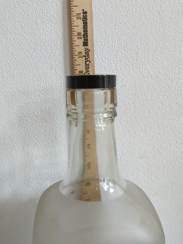 Vintage Empty Rare H & A Gilley LTD Gin Liquor Bottle Frosted  Glass 18"