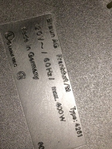 BRAUN MULTIPRACTIC UK 20 4261 FOOD PROCESSOR SET GERMANY IN BOX