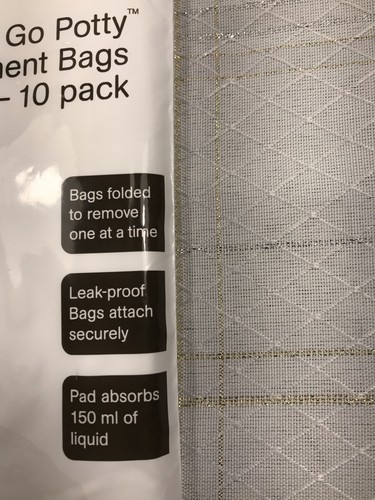 NEW OXO Tot 2 In 1 Go Potty Replacement Bags 10 Count Pack Refill Potty Travel