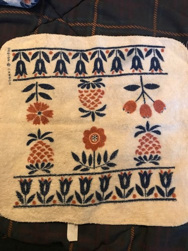 2 Vintage 1970’s  Used Cannon KitchenTowels Cotton & Wash Cloth Kitchen Terry