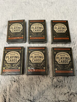 Provision Playing Cards Deck Brand LOT Of 6-New Sealed