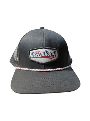 Official Beer Pong League Rope Mesh Trucker Snapback Hat NWT