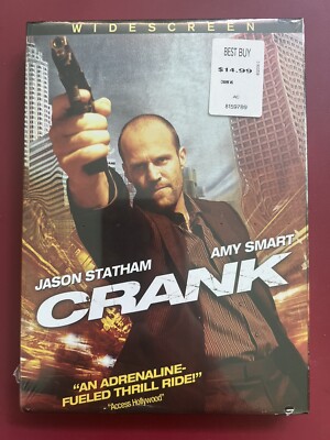 CRANK  (DVD, 2006) WIDESCREEN JASON   STATHAM  AMY SMART PURCHASED FROM BEST BUY