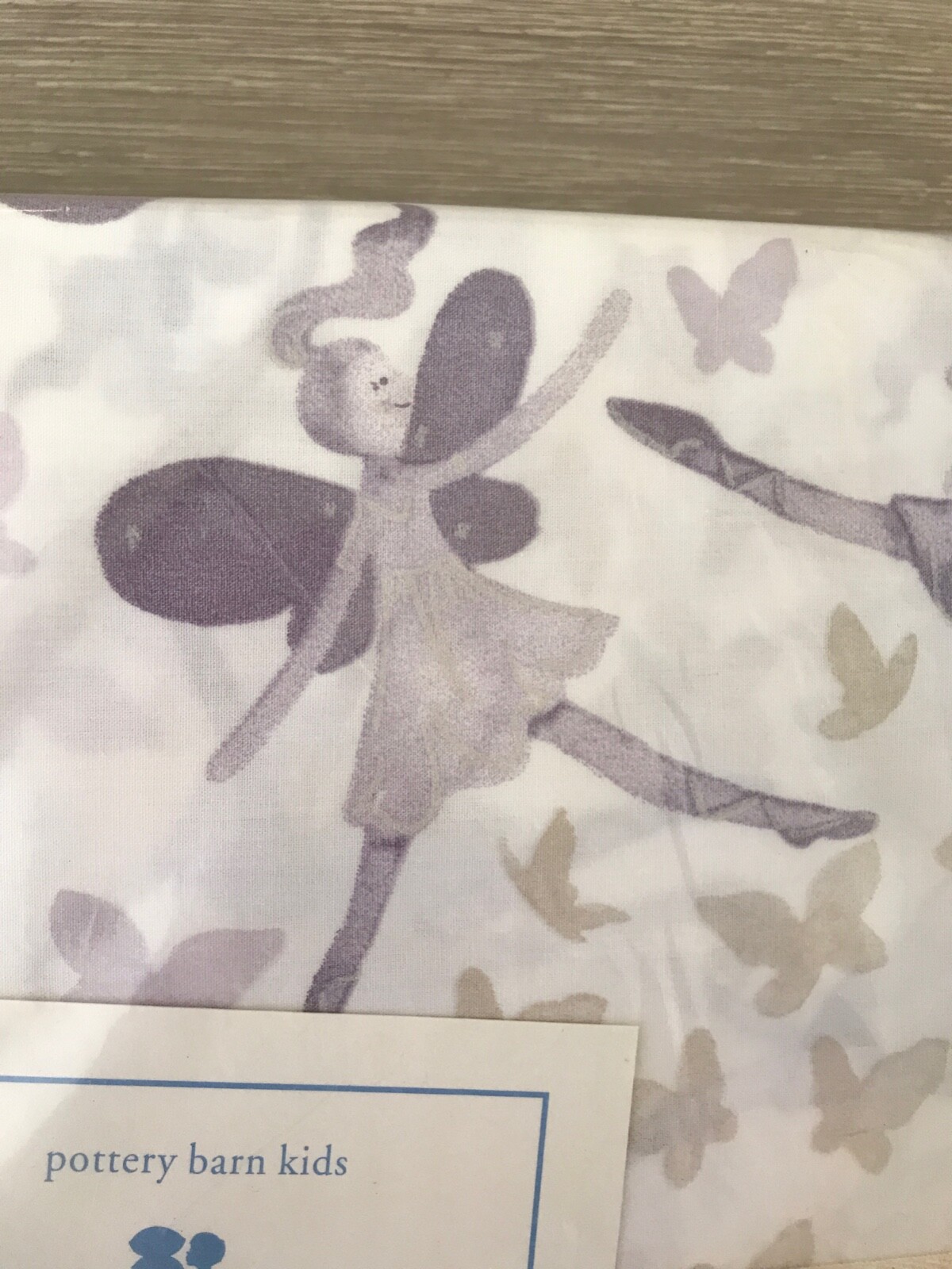 Pottery Barn Kids NEW NIP Fairy Sheet Set Twin Purple Butterflies Dancing Girl