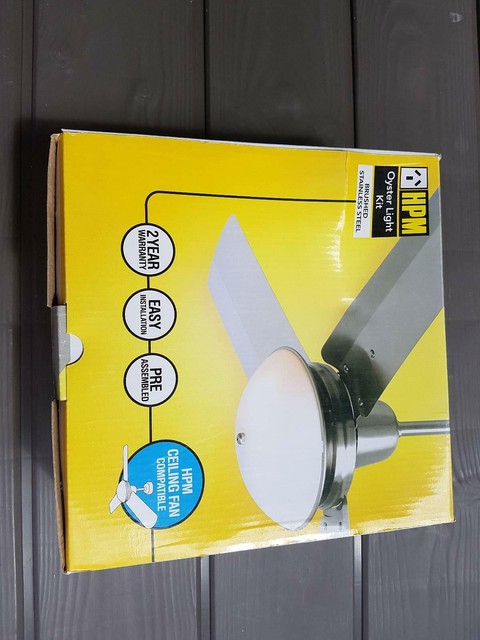 Hpm Oyster Light Kit For Fan New Ceiling Lights Gumtree