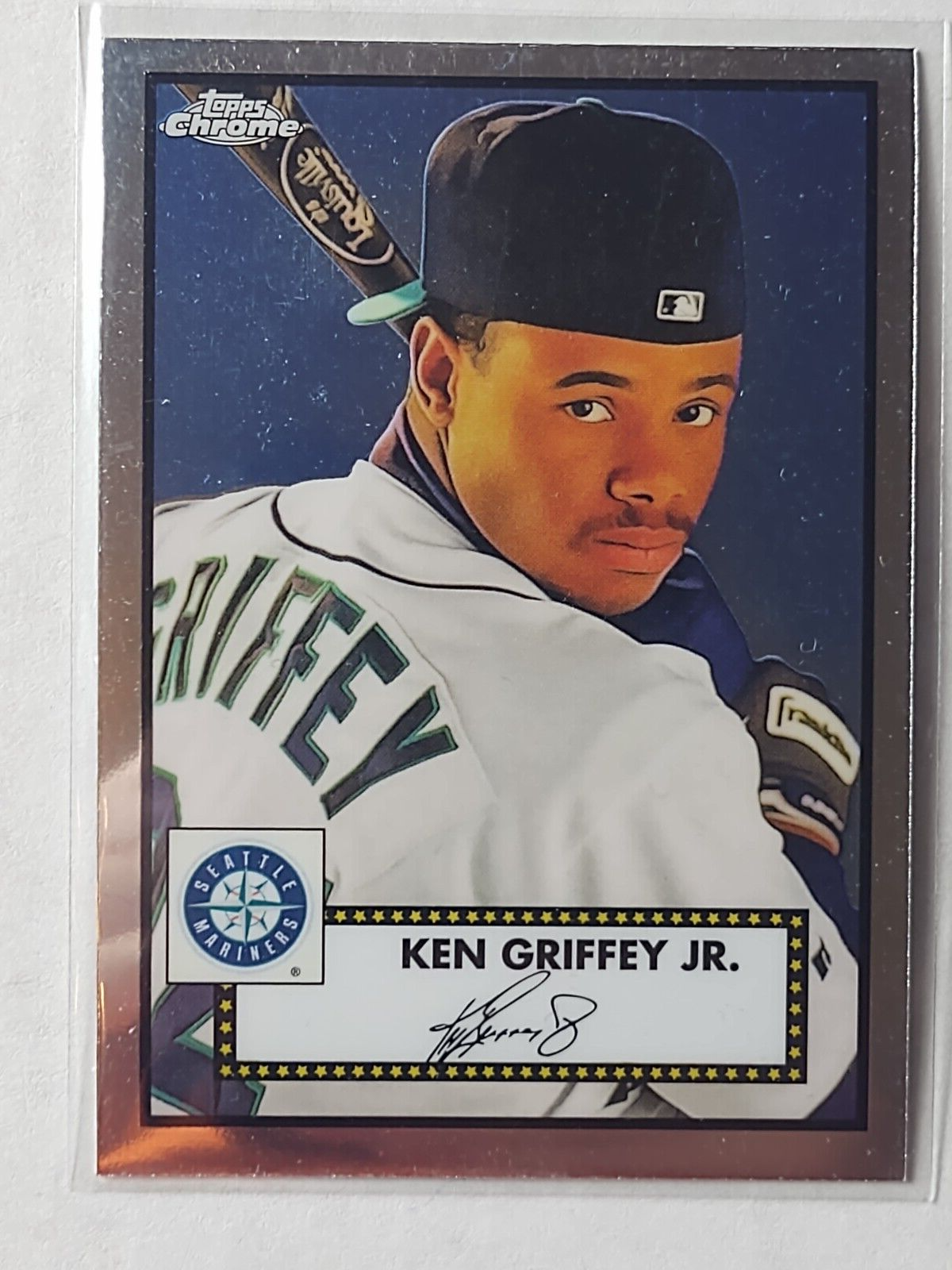 2022 TOPPS CHROME PLATINUM KEN GRIFFEY JR. BASEBALL CARD