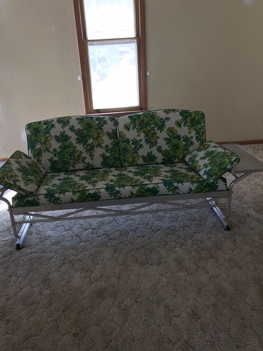 Vintage Aluminum Framed Porch Glider